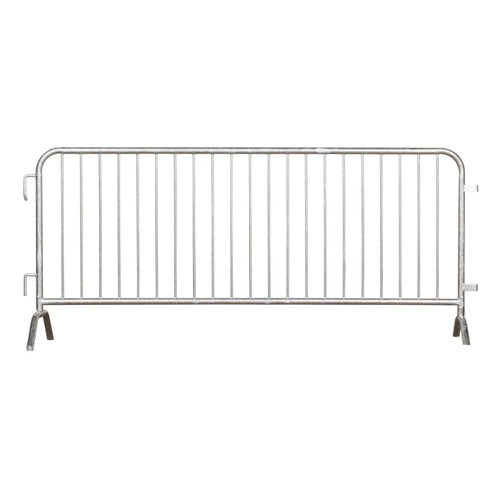 8.5 Ft Hot - Dipped Galvanized Steel Barricade - Crowd Control Warehouse