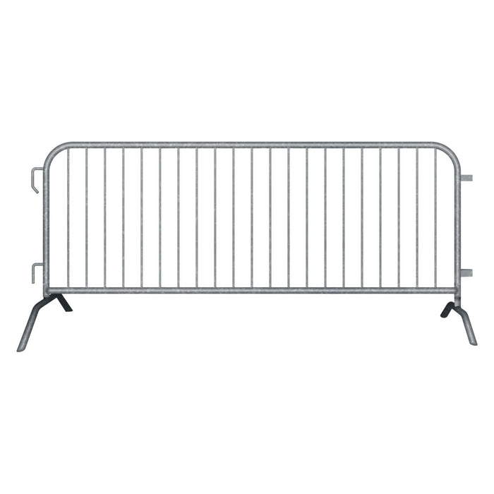 8.5 Ft Hot - Dipped Galvanized Steel Barricade - Crowd Control Warehouse