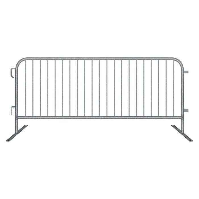 8.5 Ft Hot - Dipped Galvanized Steel Barricade - Crowd Control Warehouse