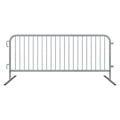 8.5 Ft Hot - Dipped Galvanized Steel Barricade - Crowd Control Warehouse