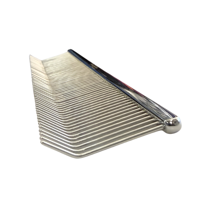 8.5" Silver Bent Tip Comb
