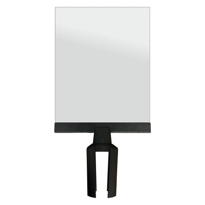 8.5x11 Clear Paper Sign Holder for Retractable Belt Barriers - Crowd Control Warehouse