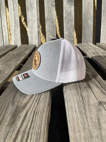 Southern Bred Apparel Company Natural Leather Logo Patch Richardson 112PL R-Flex Cap (2 Colors)