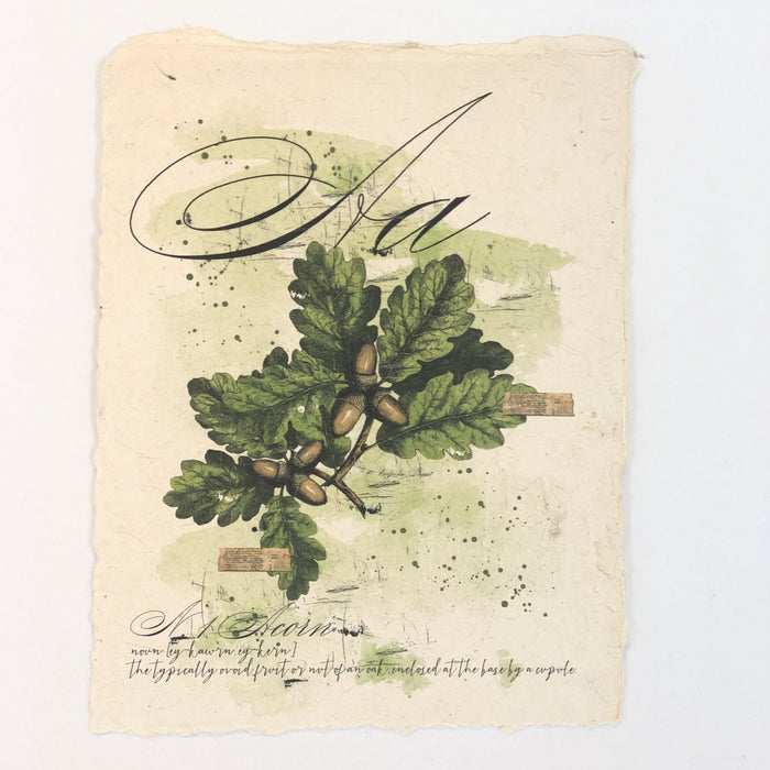 "A" Artisan Alphabet Print