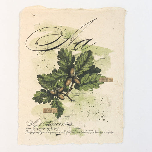 "A" Artisan Alphabet Print