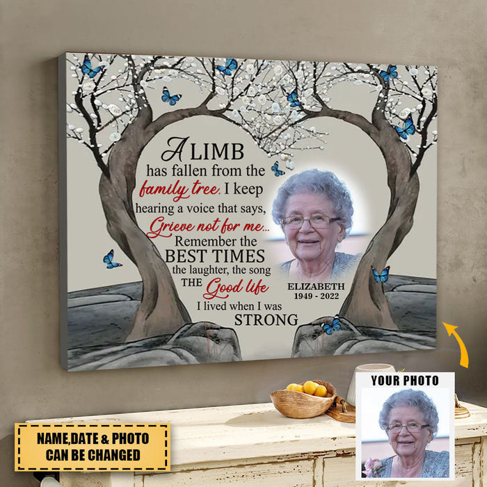 A Limb Has Fallen From The Family Tree - Upload Image - Personalized Horizontal Poster