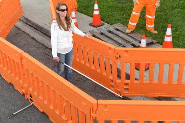 ADA Compliant Traffic Barricade Wall - Crowd Control Warehouse