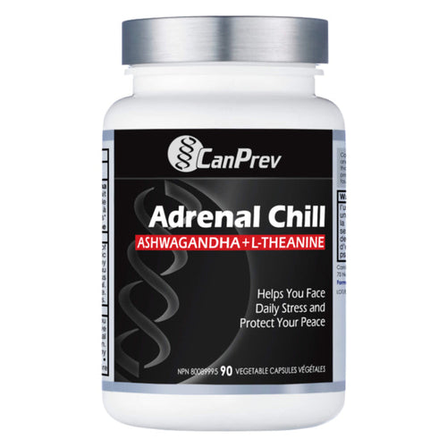Bottle of CanPrev Adrenal Chill Men 90 Vegetable Capsules
