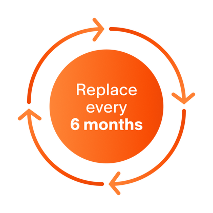 It's advised to replace this product every 6 months to achieve best results
