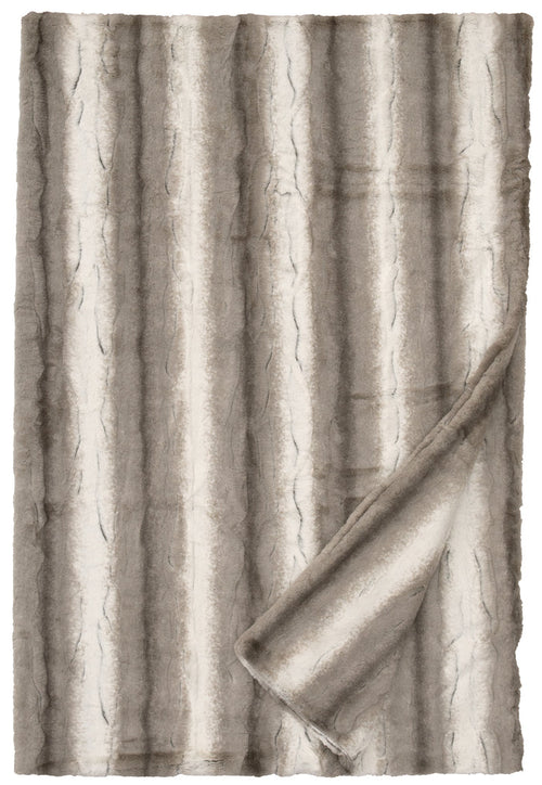 Angora Platinum Faux Fur Throw