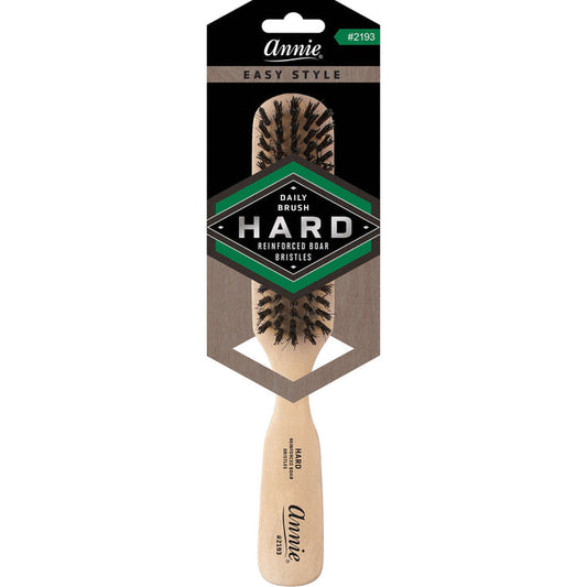 Annie Easy Style 5 Row Brush Boar & Nylon Bristle, 1 Count, Light Brown