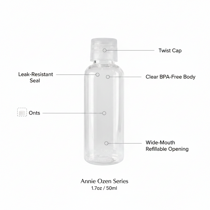 Annie Ozen Series Twist Top Travel Bottle 1.7Oz