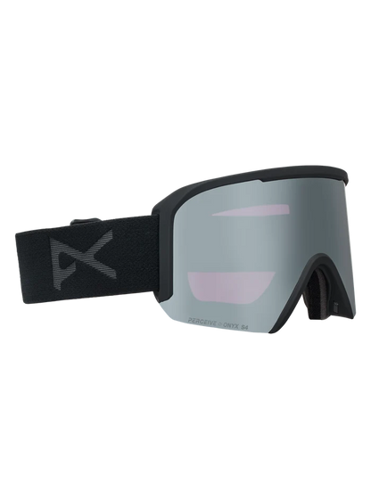 Product image of Anon Nesa S Goggles + Bonus Lens + MFI® Face Mask[Variant:Frame: Smoke, Lens: Perceive Sunny Onyx (6% / S4), Spare Lens: Perceive Cloudy Burst (59% / S1)]