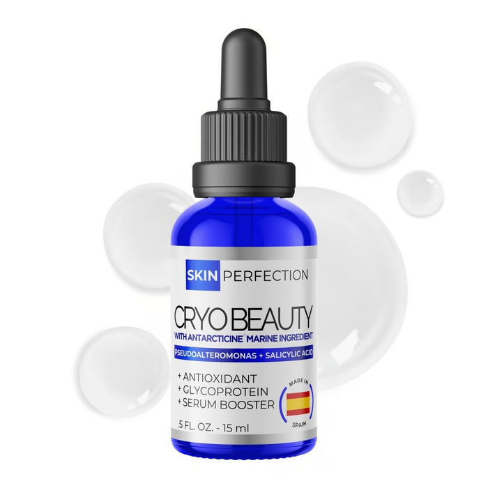 Bottle of Skin Perfection Cryo Beauty serum Drops