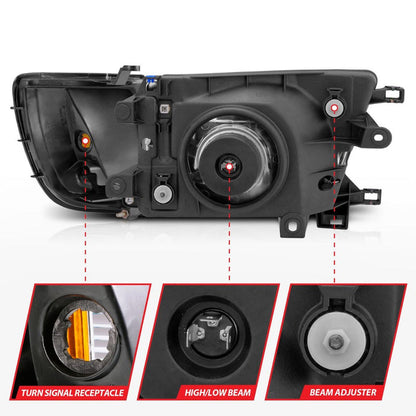 Anzo Crystal Headlights Black For 4Runner (1999-2002)