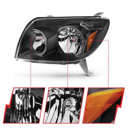 Anzo Crystal Headlights Black For 4Runner (2003-2005)