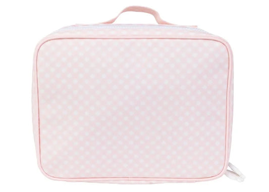 AOMI Pink Gingham Lunch Box