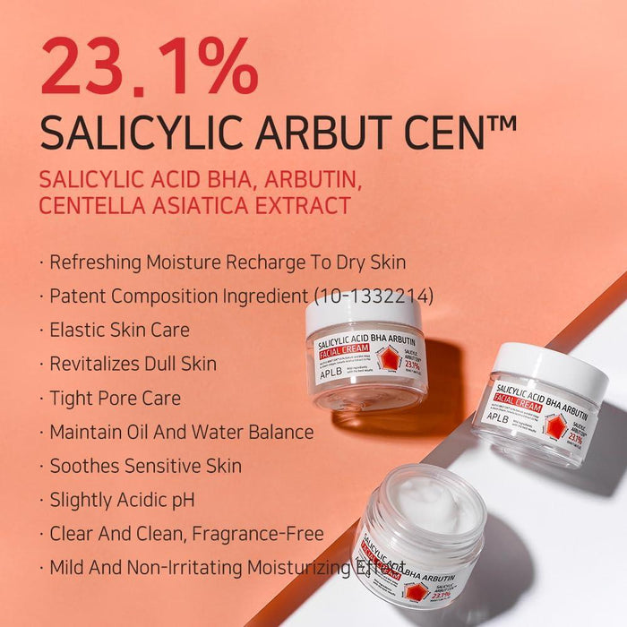APLB Salicylic Acid BHA Arbutin Facial Cream 55 mL