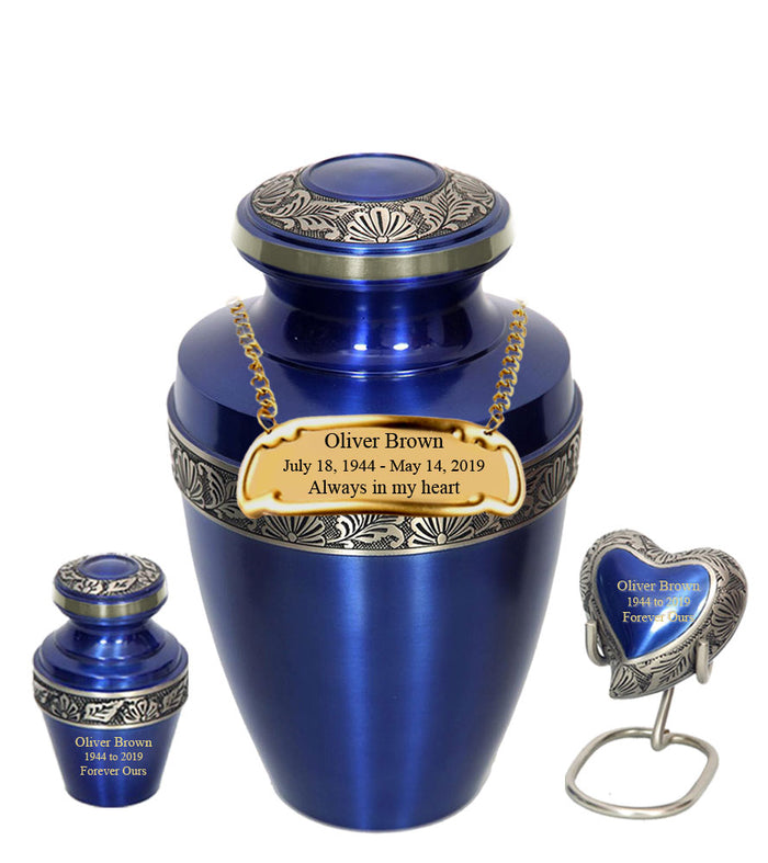 Apollo Blue Cremation Urn - IURG119