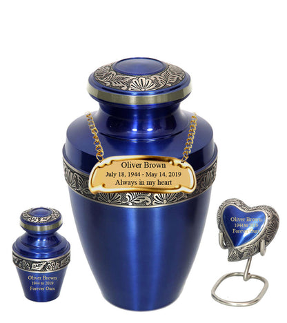 Apollo Blue Cremation Urn - IURG119