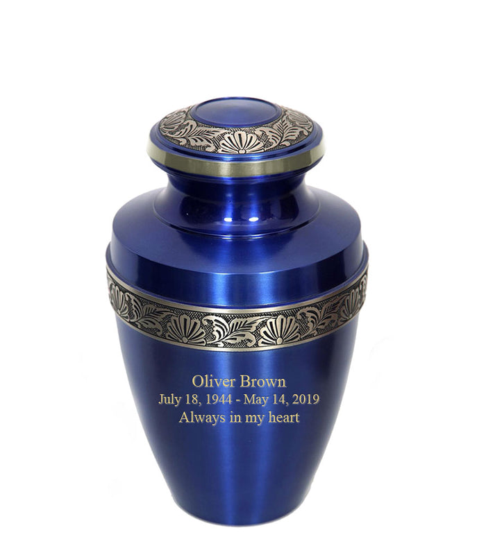 Apollo Blue Cremation Urn - IURG119