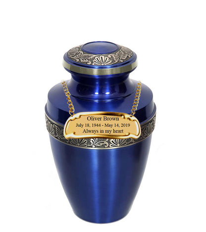 Apollo Blue Cremation Urn - IURG119