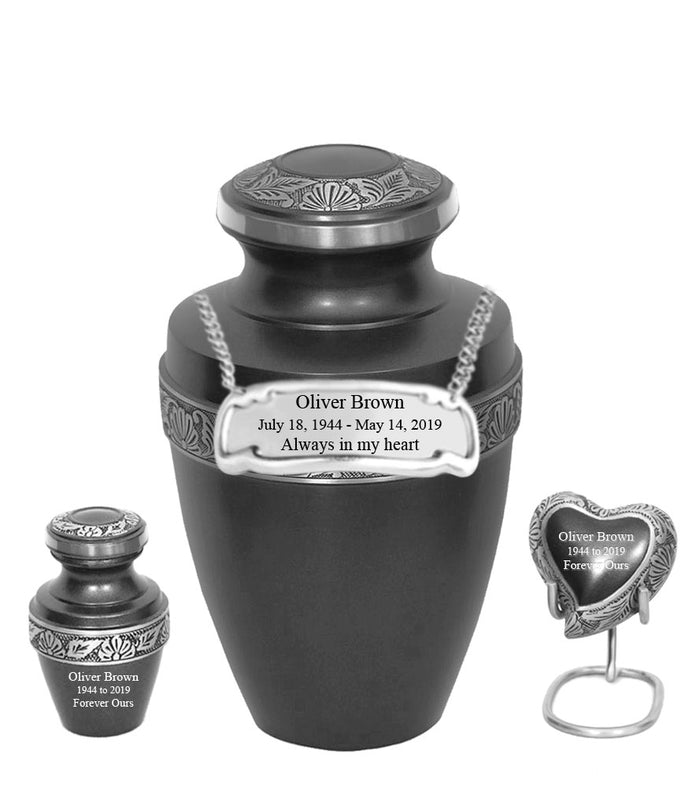 Apollo Grey Cremation Urn - IURG117