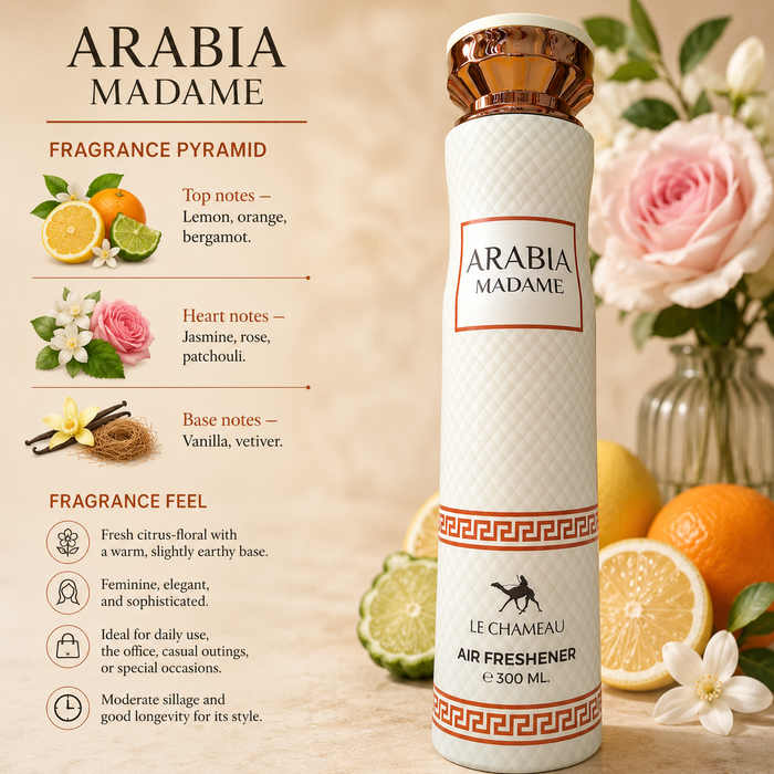 Arabia Madame Air Freshener Spray ~ 300ml / 10.14 fl oz
