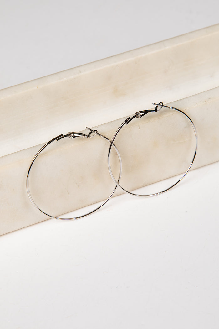 silver earrings