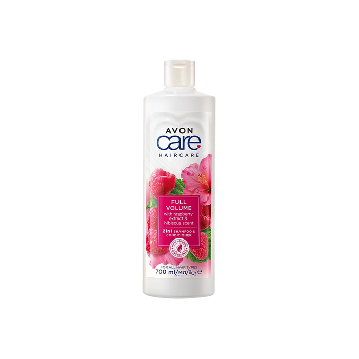 Avon Naturals Raspberry Extract & Hibiscus 2 In 1 Shampoo & Conditioners