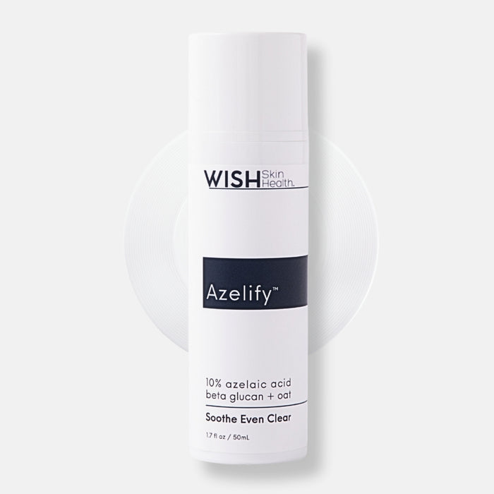 10% Azelaic acid combined with Beta Glucan (D) and Allantoin clear the appearance of blemishes and uneven skin tone. Colloidal Oatmeal helps calm sensitized skin, while Hyaluronic acid&nbsp;hydrates. Glutathione (L) boosts antioxidant protection for a healthy complexion. Patent pending.
