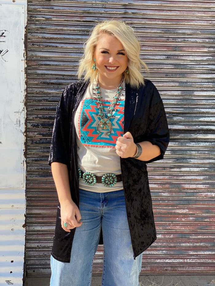 Aztec Tee Cenment or Mustard Choice