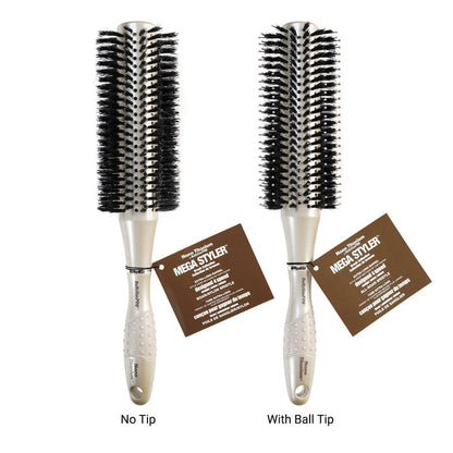 Babyliss Pro Mega Styler Boar & Nylon Bristle Round Brush - ikatehouse