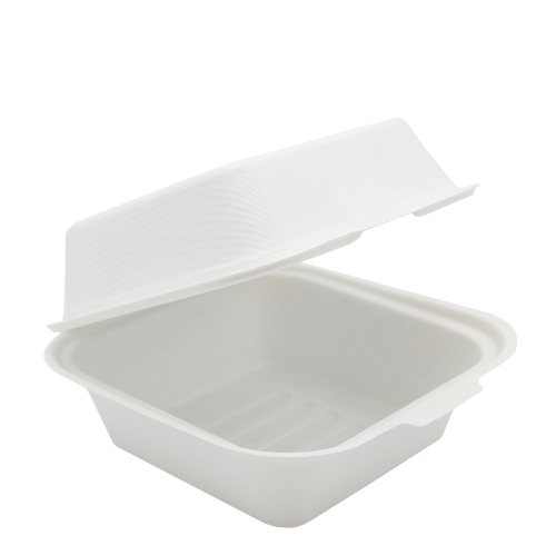 Dispo Disposable Tableware 6" / 500 Boxes Bagasse Burger Boxes (Alternative for Polystyrene)