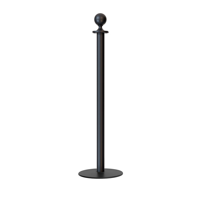 Ball Top Rope Stanchion with Low Profile Base - Montour Line CXLine - Crowd Control Warehouse