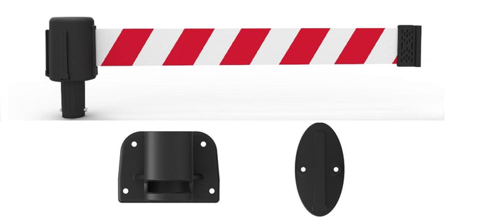 RED/WHITE DIAGONAL STRIPE BANNER