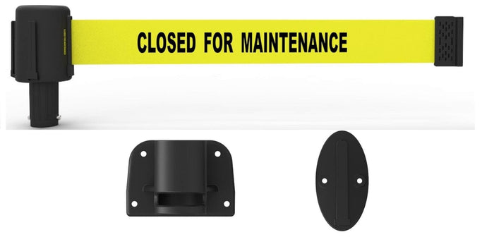 YELLOW "CLOSED FOR MAINTENANCE"