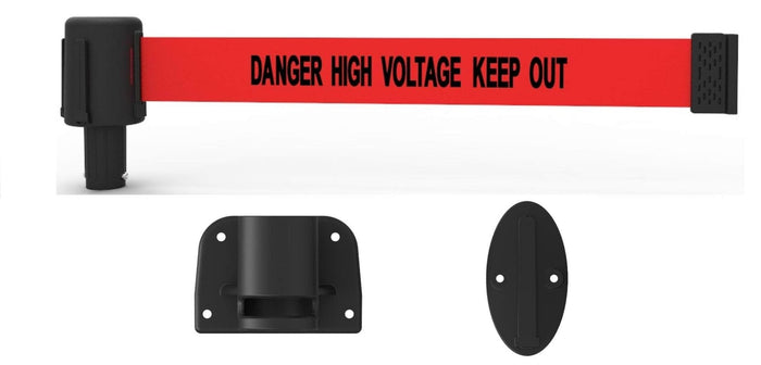 RED "DANGER HIGH VOLTAGE KEEP OUT"