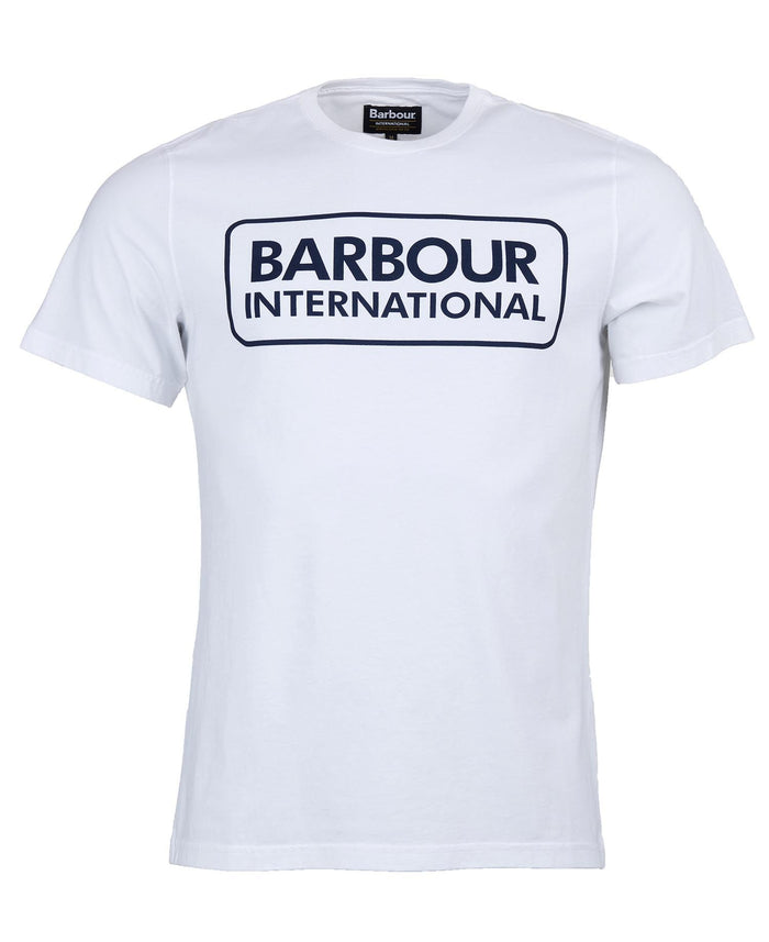 Barbour International Essential Large Logo Tee White