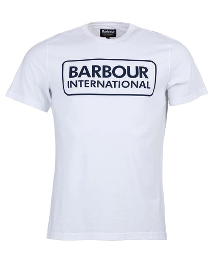 Barbour International Essential Large Logo Tee White