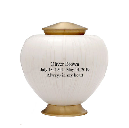 Baroque Pearl Cremation Urn - IUFH107
