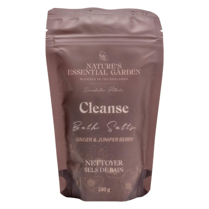 Bag of Nature's Essential Garden Bath Salts - Cleanse 240g