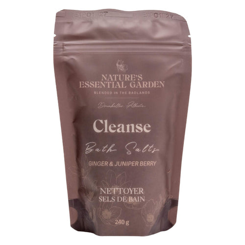 Bag of Nature's Essential Garden Bath Salts - Cleanse 240g