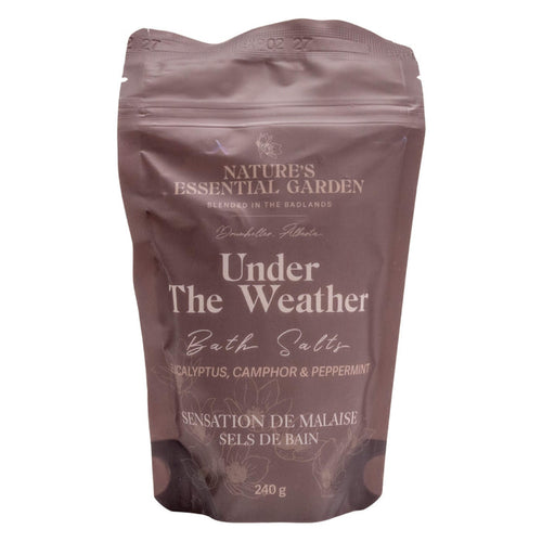 Bag of Nature's Essential Garden Bath Salts - Under The Weather 240g