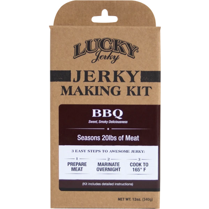 Three Lucky Star Beef Jerky Making Kits in packaging