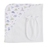 BCC Cute Roars Printed Hooded Towel & Mitt