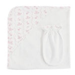 BCC Sugar Plum Steps Printed Hooded Towel & Mitt