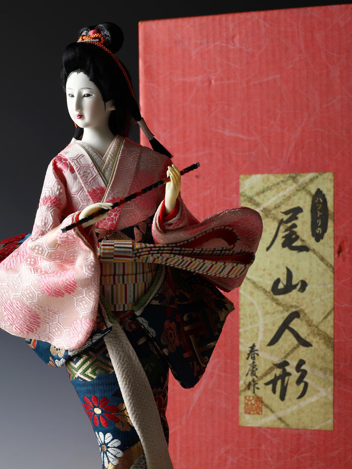 Beautiful Craft Maker Japanese Traditional Flute GEISHA Doll Oyama Product