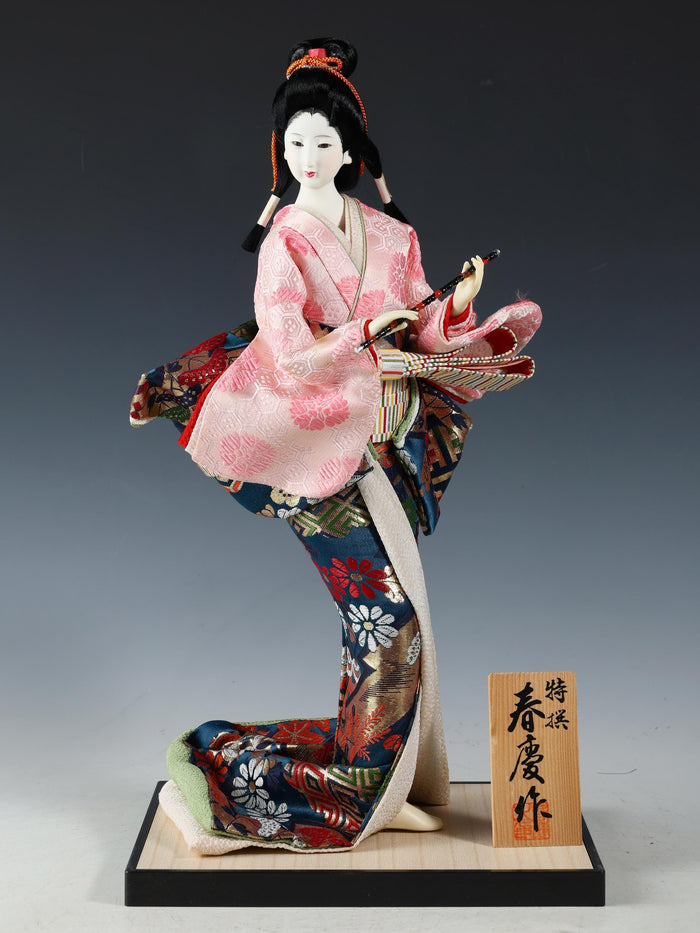 Beautiful Craft Maker Japanese Traditional Flute GEISHA Doll Oyama Product