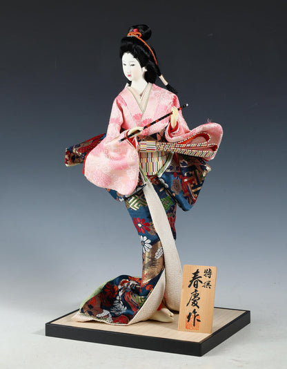 Beautiful Craft Maker Japanese Traditional Flute GEISHA Doll Oyama Product